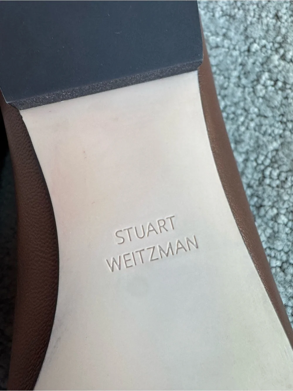 Stuart Weitzman Brown Leather Loafers